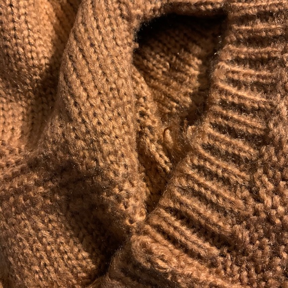 ❌DONATED❌Carmel Brown Fringe Open Style Sweater Cardigan - Picture 11 of 13
